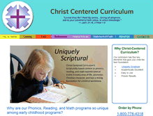 Tablet Screenshot of christcenteredcurriculum.com
